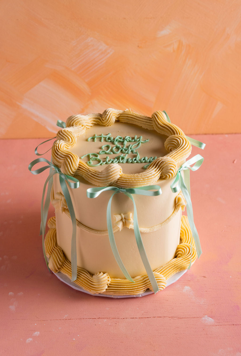 Pastel Ribbons Cake