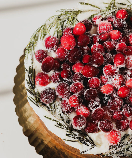 Cranberry and white Chocolate Cheesecake