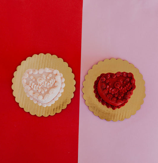 Mini Heart Cakes❤️🌹