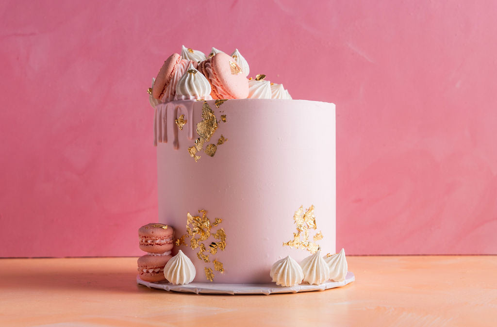 Rose Luxe Macaroon Cake