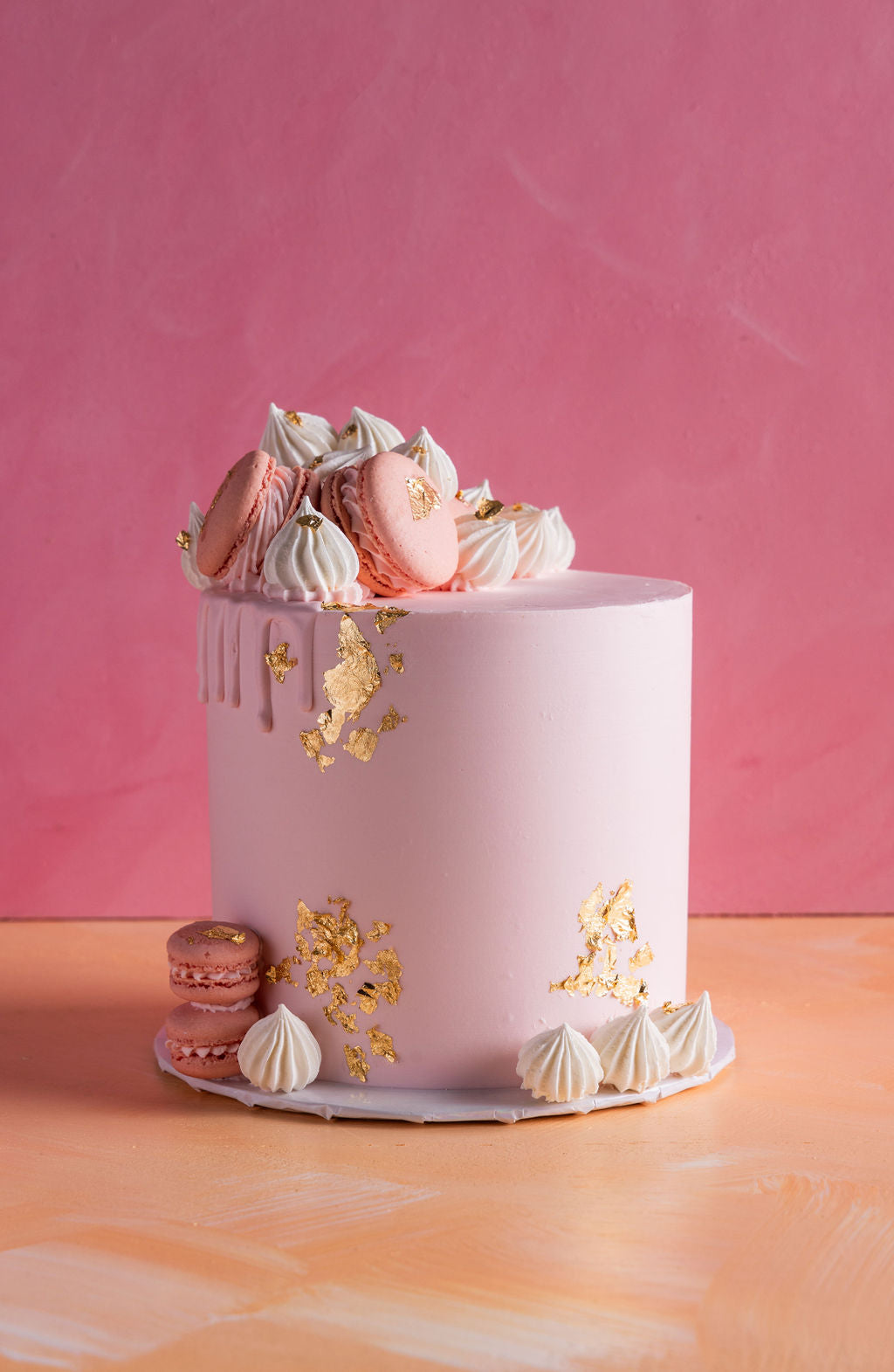 Rose Luxe Macaroon Cake