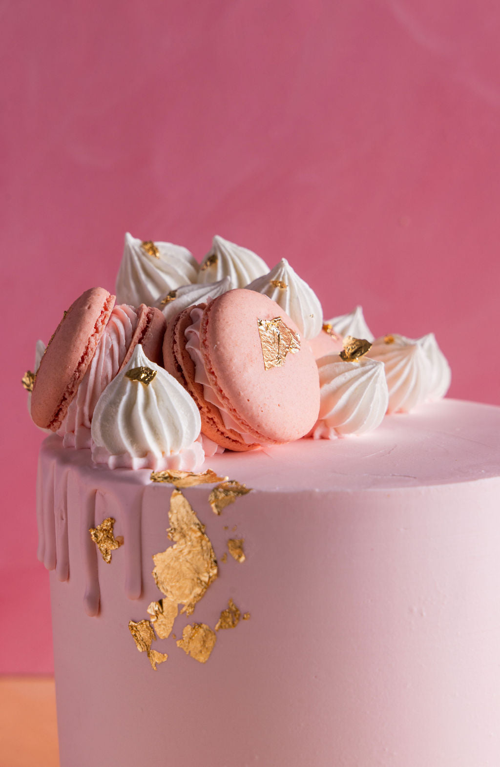 Rose Luxe Macaroon Cake